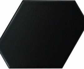 Настенная плитка SCALE BENZENE BLACK MATT (23832) 10.8x12.4 от Equipe Ceramicas (Испания)