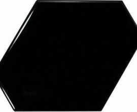 Настенная плитка SCALE BENZENE BLACK (23833)  10.8x12.4 от Equipe Ceramicas (Испания)