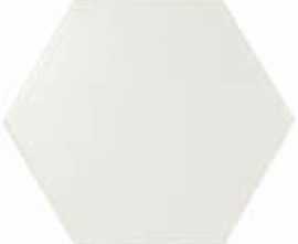 Настенная плитка SCALE HEXAGON WHITE MATT (21767) 10.7x12.4 от Equipe Ceramicas (Испания)