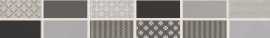 Бордюр Fiori Grigio металлизированный 1506-0101 6.5x60 от Lasselsberger Ceramics (Россия)