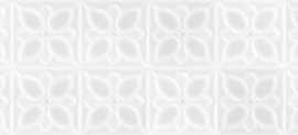 Настенная плитка Lissabon рельеф квадраты белый (LBU053D) 25x75 от Mei (Германия)