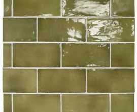 Настенная плитка MANACOR BASIL GREEN (26908) 7.5x15 от Equipe Ceramicas (Испания)