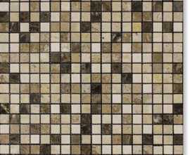 Мозаика мрамор MIX 7MT-88-15P (15x15) 30.5x30.5 от Natural Mosaic (Китай)