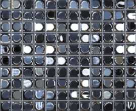 Мозаика Aura Black (на сетке) черный 31.7x31.7 от Vidrepur (Испания)