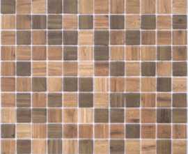 Мозаика Wood Dark Blend (на сетке) 31.7x31.7 от Vidrepur (Испания)